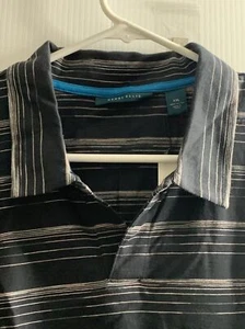 Men’s V Neck Polo Shirt Short Sleeve Size XXL Perry Ellis Can Ship to YOU! - Picture 1 of 9