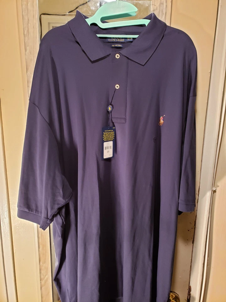 Polo Ralph Lauren Mens Blue Long Sleeve Soft Interlock Cotton Large L 3858-5