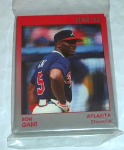1992 Star Company Ron Gant 11 Karten Set Atlanta Braves "C Set" Plastikkarten - Bild 1 von 2