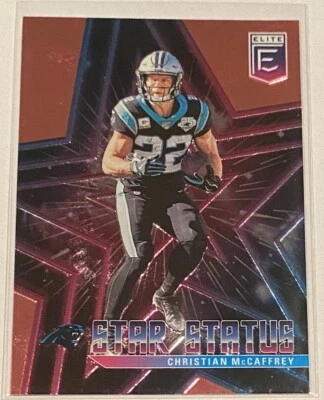 2020 Donruss Elite Christian McCaffrey Star Status PINK FOIL Panthers #10 SP 🔥 - Image 1 of 2