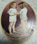* SCARCE* VICT TRADE CARD CUTE KIDS WOOL SOAP RAWORTH, SCHODDE & CO. CHICAGO ILL