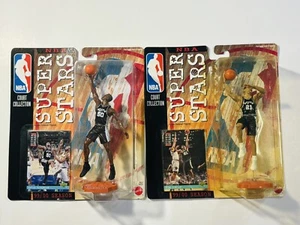 David Robinson TIM DUNCAN MATTEL NBA SUPER STARS SAN ANTONIO SPURS Lot HOF - Bild 1 von 5