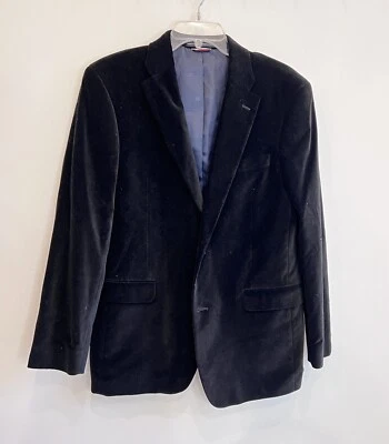 Blazer Tommy Hilfiger Hombre Terciopelo Negro Jet Talla 40 Foto 1 de 4