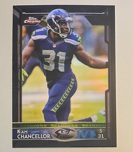 2015 Topps Chrome Mini Black Refractors #37 Kam Chancellor /15 SP #P4107