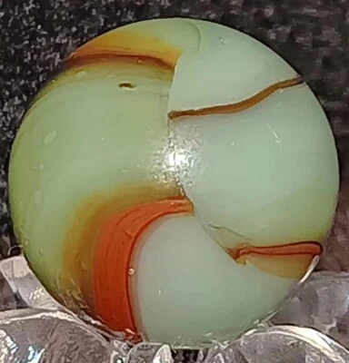 Peltier Glass NLR Translucent Flaming Dragon Marble. 9/16" Mint. Htf Example - Image 1 of 4
