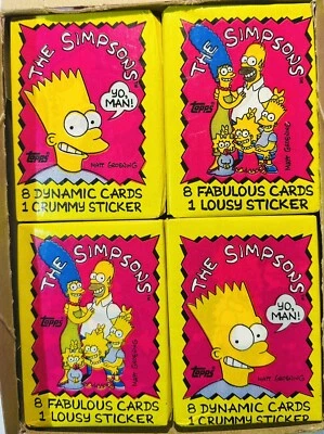 The Simpsons Sealed Wax Pack Topps 1990 Cartoon - Image 1 of 2