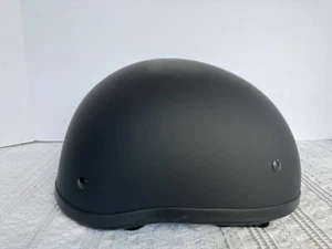 Outlaw T68 Flat Black Motorcycle Half Helmet for Men & Women DOT Size L NEW - Picture 1 of 19