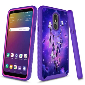For LG Stylo 5 Graphic Shockproof Impact Protective Full-Body Hybrid Case - Picture 1 of 7