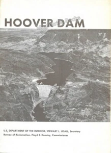VINTAGE BOOKLET · HOOVER DAM · U.S. DEPT OF THE INTERIOR · 1966 · FREE UK P&P - Bild 1 von 1