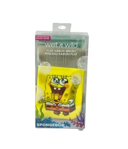 Wet n Wild Spongebob SquarePants Yellow Flat Kabuki Brush Edizione Limitata NUOVO - Foto 1 di 3