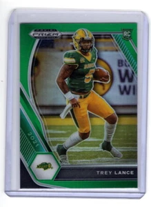 Panini Prizm Draft 2021 Trey Lance novato verde Prizm paralelo radiocontrol #120 49ers - Imagen 1 de 2