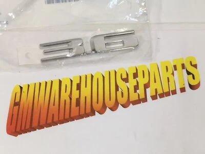 2012-2016 CADIALLC SRX ХРОМ «3.6» ЗАДНЯЯ ДВЕРЬ ЭМБЛЕМА НОВЫЙ GM # 25841627 - Изображение 1 из 3