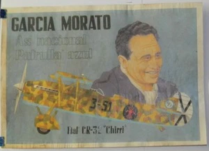 JK651 SPAIN ESPAÑA POSTER 42x29 cm. CIVIL WAR NATIONAL ZONE. AVION AIRPLANE. - Picture 1 of 1