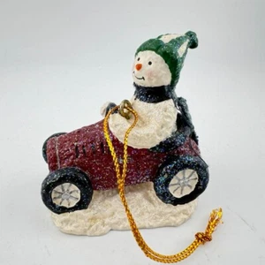 Vintage Enesco 2001 Schneesnickel Schneemann Auto Ornament - Bild 1 von 5