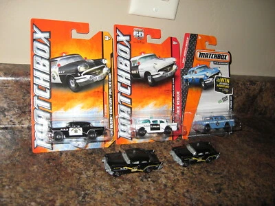 Matchbox Lot of 5 1956 Buick Century Police Car Variation County Highway Patrol  - Image 1 of 3
