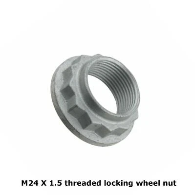 24mm Rear Axle Shaft to Drive Flange Hub Locking Nut 1992-12 BMW 33 41 1 132 565 - Image 1 of 4
