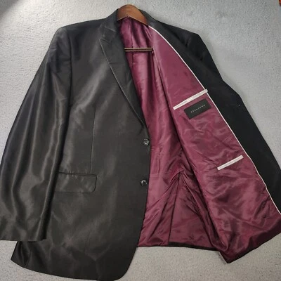 Sean John Blazer Mens 48R Black 2 Button Double Vent Coat Business Casual Church - Image 1 of 4