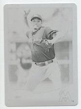 2013 Topps Baseball Series 1 Black Printing Plate Carlos Zambrano 1/1 MARLINS 