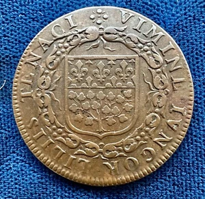 France ND (1650-1700) AE 27mm jetton - Picture 1 of 4