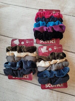 Scunci волос Scrunchies 3 упаковки 5 (всего 15) новое состояние товара  - Изображение 1 из 3