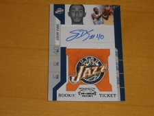 2010-11 Panini Contenders Patches Rookie Ticket Autograph Auto Jeremy Evans RC