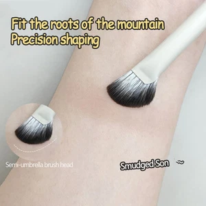 1Pcs Half Fan-shaped Nose Shadow Brush Highlighter Blush Makeup Brushes-v - Picture 1 of 6