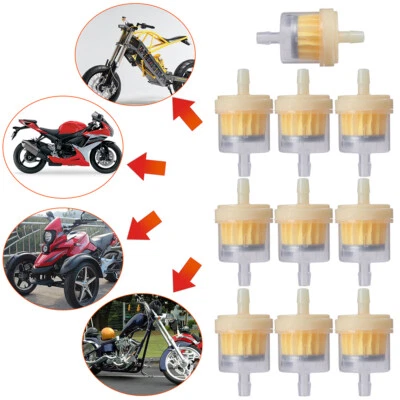 Filtro de combustible de gasoil en línea de motor de 10 piezas motor pequeño para línea de 1/4"" 5/16" Foto 1 de 4