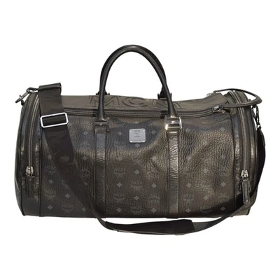 MCM Visetos Weekender Travel Bag Black Monogram Leather 50cm Large Size & strap - Image 1 of 4