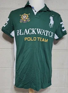 Ralph Lauren Polo Shirt Big Pony Blackwatch Polo Team 3 Embroidered Crest Size M - Picture 1 of 8