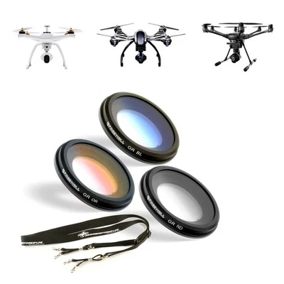 Freewell 3x Verlaufsfilter für Yuneec Typhoon H + gratis DS24 Universal 4 Punkt  - Bild 1 von 4