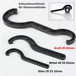 Kunststoff Rohrzange Schraubenschlüssel Für PP Fitting Klemmverbinder 20-63mm - Picture 1 of 9