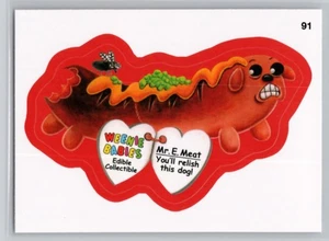 2015 TOPPS WACKY PACKAGES #91 WEENIE BABIES EDIBLE COLLECTIBLE RED BORDER - Imagen 1 de 2