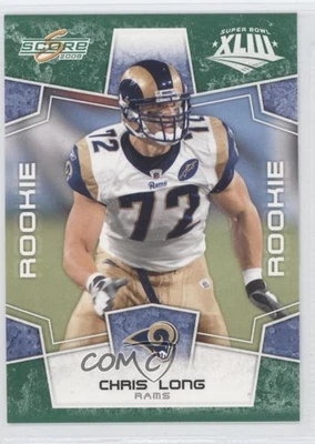 2008 Score Rookie Factory Set Green Chris Long #332 Rookie RC - Image 1 of 2