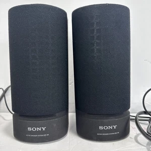Sony SRS-88 PC High Performance Amplified Active Speaker System Pair Japan Made - Picture 1 of 11