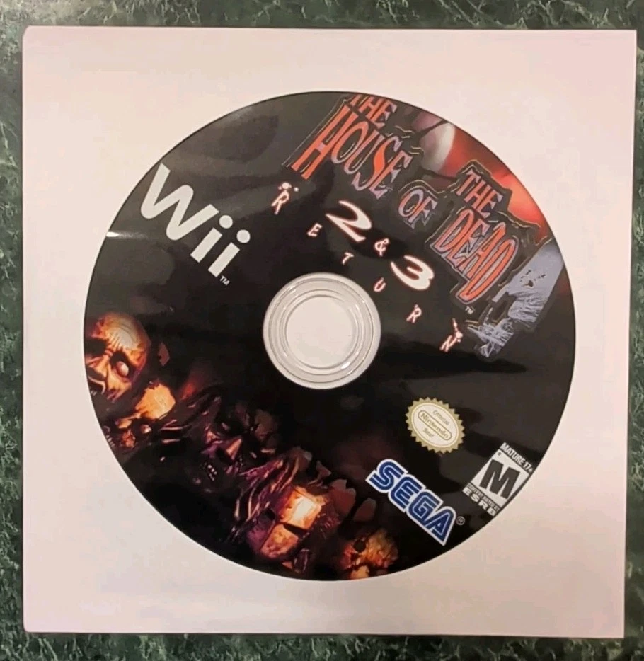 Nintendo Wii The House of the Dead 2 & 3 DISC ONLY Video Game Tested In Sleeve - Image 1 of 1