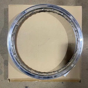 18 x 2.15 Borrani Valanced Rim - Honda CB550 CB750 - Disc Hub - Front - 40 Hole - Picture 1 of 4