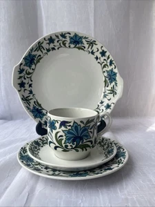 Midwinter Pottery Jessie Tait Spanish Garden Serving and Side Plate Cup + Saucer - Picture 1 of 7
