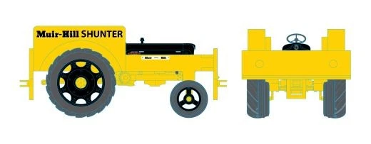Oxford Rail OR76FTRS002 Fordson Tractor Rail Shunter (Yellow/Black) OO Gauge - Image 1 of 1