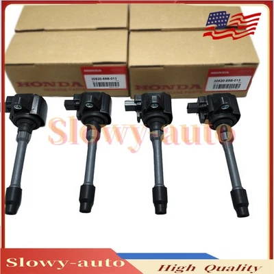 NEW 4X OEM Ignition Coil For Honda Accord Civic CRV Acura UF781 3052059B013 US - Image 1 of 4