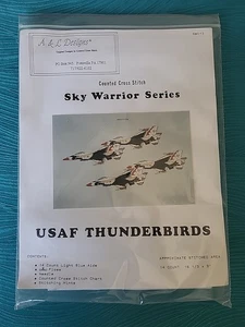 A&L Designs USAF Thunderbirds Cross Stitch Kit Sky Warriors Series SWO13 - Picture 1 of 2