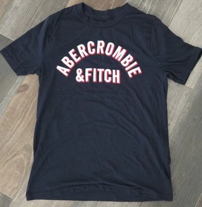 Abercrombie Kids Navy Blue Embroidered T-shirt Size 11/12 - Picture 1 of 5