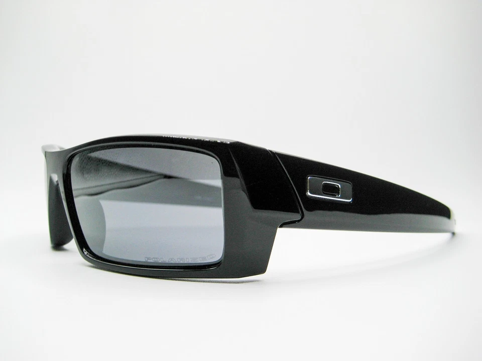 全新 正品 Oakley 太阳镜 GasCan S 12-888 抛光黑色/黑色 偏光 — 第 1/4 张图片