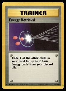 Energy Retrieval 081/102 Pokemon Base Set Unlimited Non Holo (MP) - Picture 1 of 2