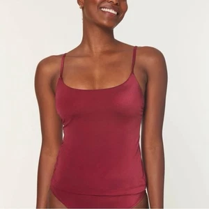 Andie The Longline Tank Tankini Top Sangria Red Bathing Suit Swimsuit Size M NWT - Picture 1 of 8