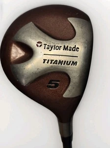 TaylorMade 5 Wood Titanium Bubble Shaft R-80 Plus Graphite Fairway Golf Club 43" - Picture 1 of 10