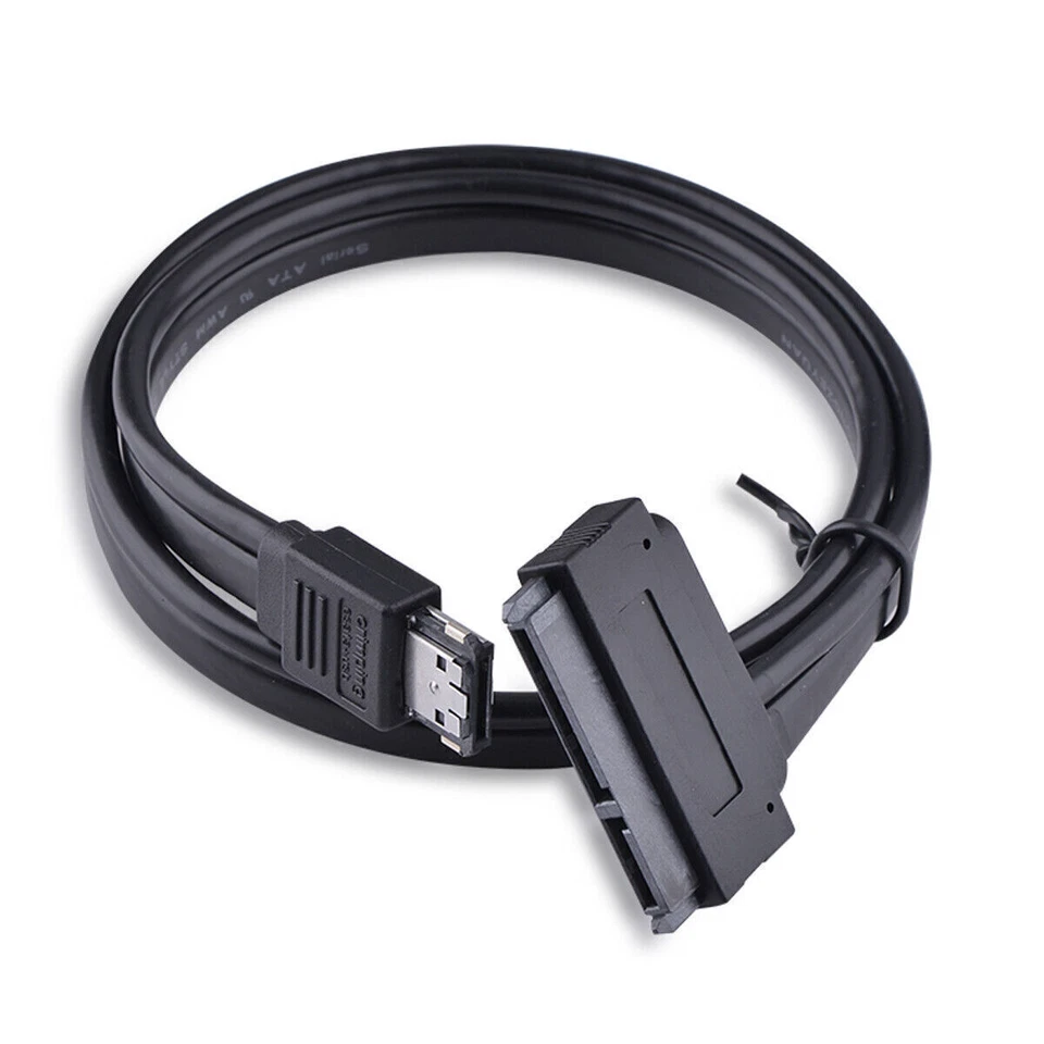 Cablecc 50cm Power eSATA & USB 2.0 Combo to 2.5" SATA 22pin Cable for SSD HDD