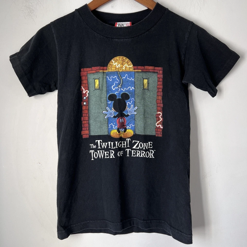 The Twilight Zone Tower of Terror Disney Mickey Tshirt Boys Medium Single Stitch - Image 1 of 4