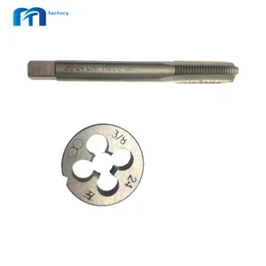 HSS 3/8-24 Plug Left Tap and 3/8-24 Left Die Threading Tool High Speed - Picture 1 of 4