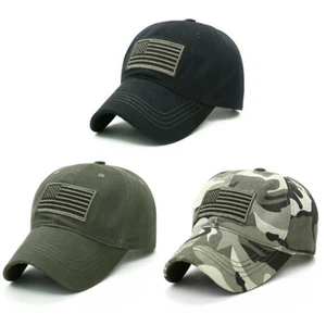 USA American Flag Tactical Military Army Baseball Cap Embroidery Summer Hat - Picture 1 of 16