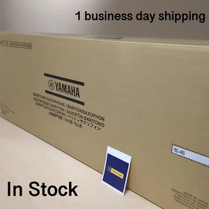 In Stock! YAMAHA YBS-480 BARITONE SAXOPHONE SAX YBS480 Eb GOLD LACQUERED W/CASE - Picture 1 of 6